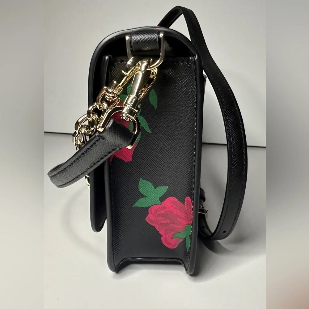 Kate Spade Crossbody Madison Rose Toss Print, NWT
